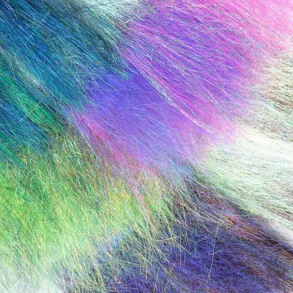 Hareline Ice Dub Minnow Back Shimmer Fringe-
