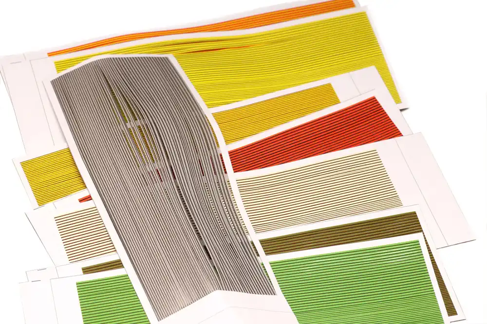Hareline Synthetic Quill Body Wrap Streifen-