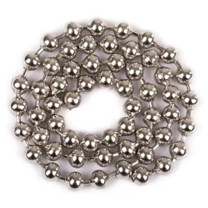 Hareline Stainless Steel Bead Chain Eyes Kugelkettenaugen rostfrei-