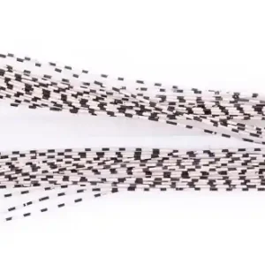 Hareline Grizzly Barred Rubber Legs Fine white-