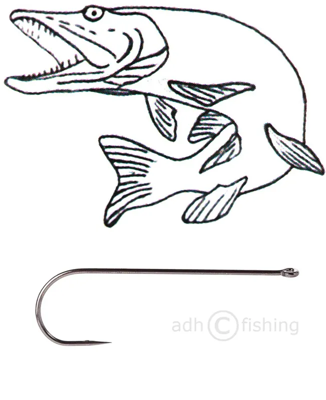 Tunca Fliegenhaken TP10 Pike-Streamer-