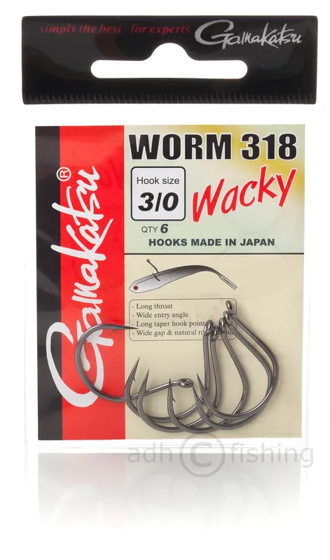 Gamakatsu Haken Worm 318 Wacky-