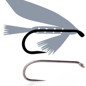 Tunca Expert Fliegenhaken TE50 Wet Fly ohne Widerhaken-