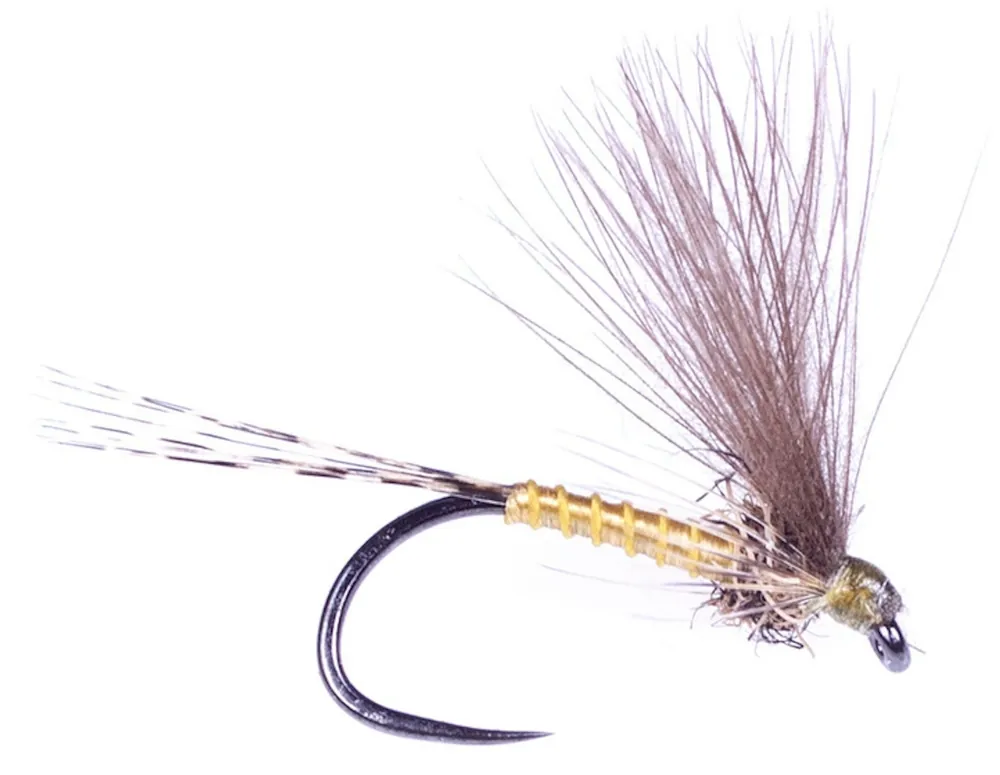 Guideline Trockenfliege F-Dun Pale Olive Ignita Barbless- 16