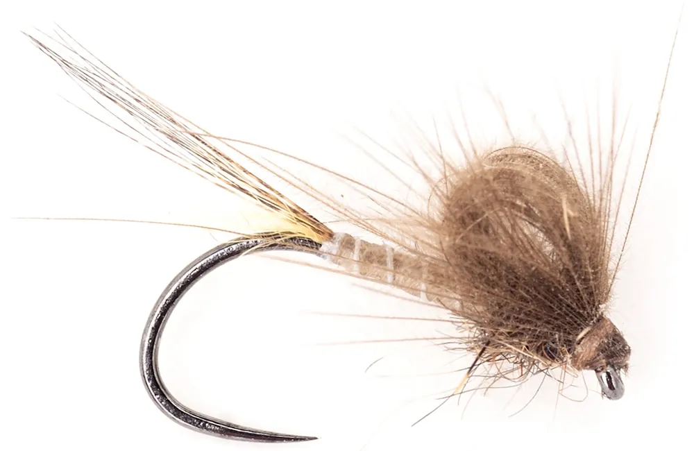 Guideline Trockenfliege Bubble Emerger Light Brown Barbless- 14