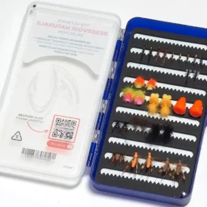 Fulling Mill Ultimate Reservoir Naturals Stillwater Fliegenset mit Fliegenbox-