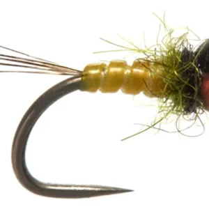 Fulling Mill Juglaret's Dark Olive Baetis Nymph Barbless- 16