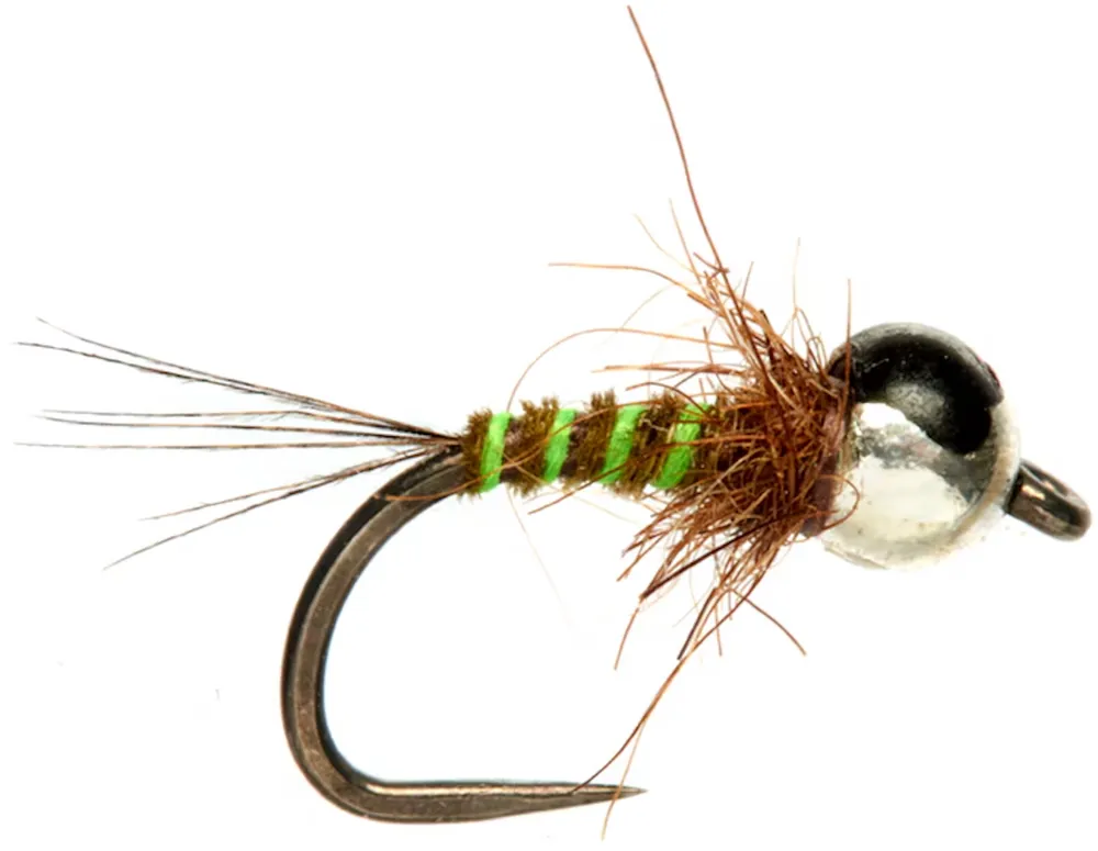 Fulling Mill Juglaret's MF Chartreuse Nymph Barbless- 14