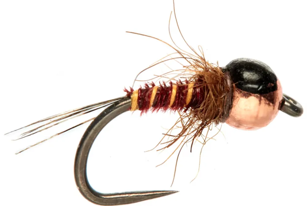 Fulling Mill Juglaret's MF Orange Nymph Barbless- 14