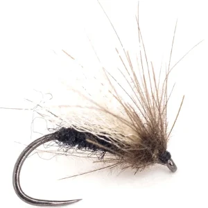 Guideline Trockenfliege CDC Midge Black Barbless- 16