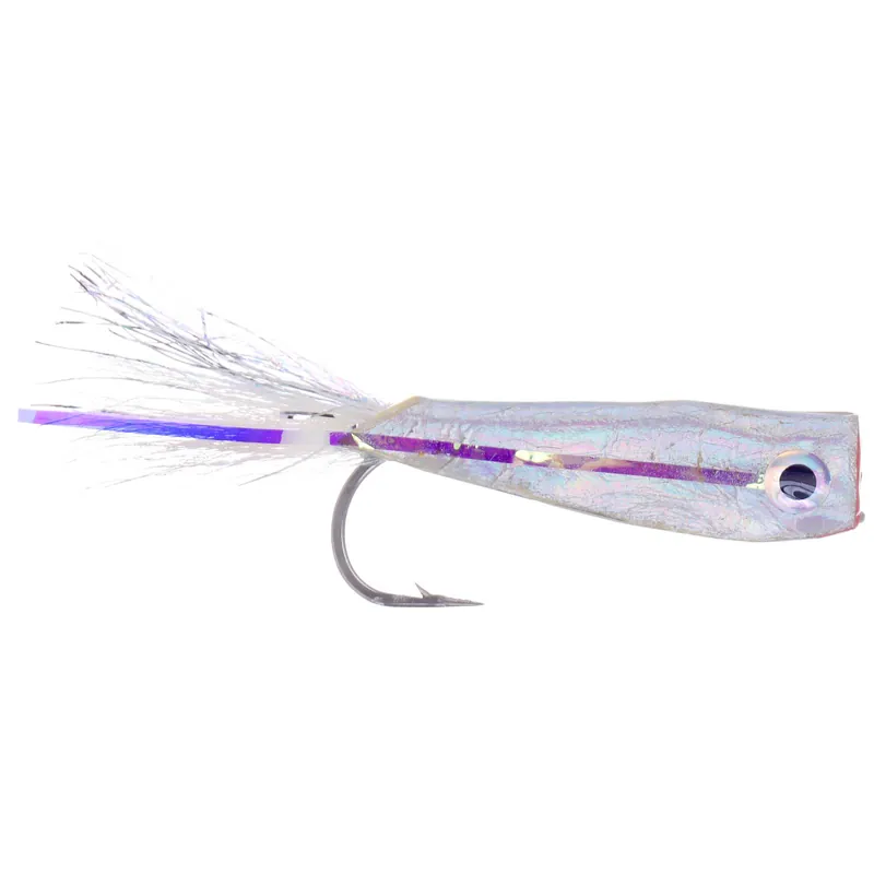 Umpqua Fly Crease Fly Silver Popper-                                                                                                                                                                                                                        #3/0