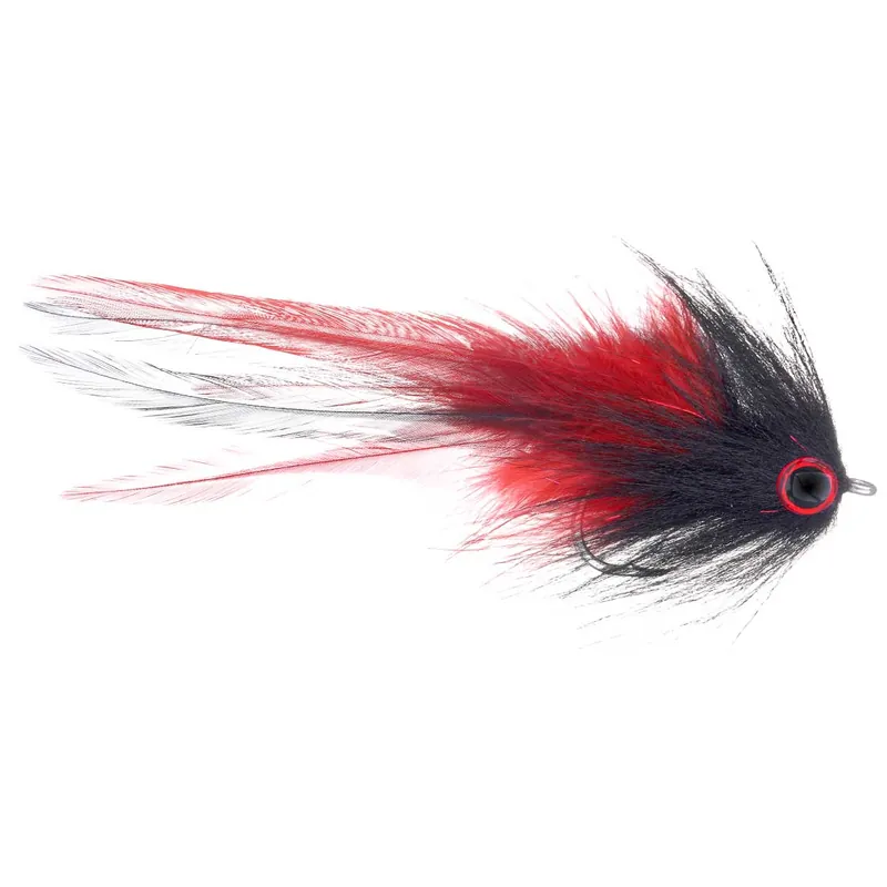 Superflies Alphonse GT Brush Fly Red and Black SL12S #6/0-