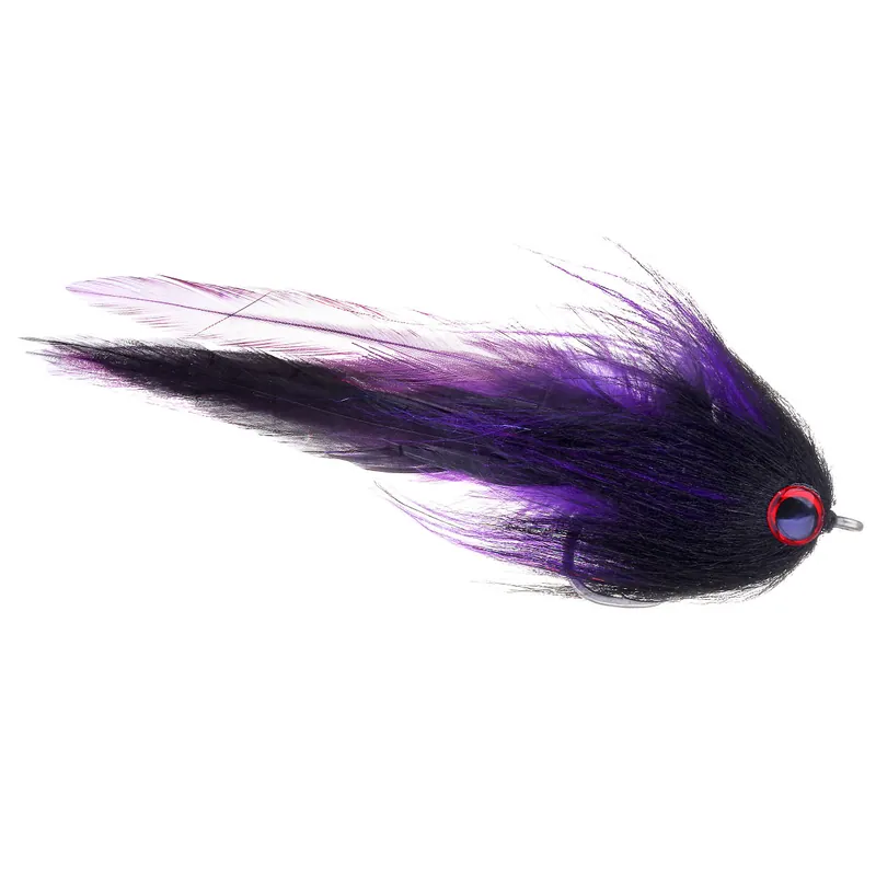Superflies Alphonse GT Brush Fly Purple and Black SL12S #6/0-