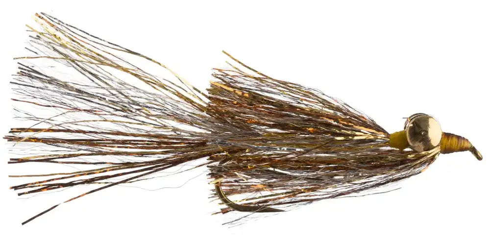 Umpqua Streamer Kreelex Minnow Gold Silver Tinseli- 4