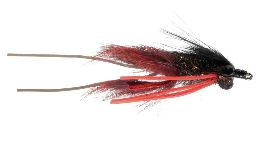 Umpqua Streamer Pinch Hitter #6 Black Red-