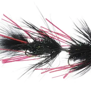 Umpqua Tandem Streamer Circus Peanut Black Blood #4 x #4-