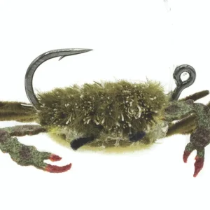 Umpqua Saltwater Fly Danger Muffin Crab Sandy Olive-                                                                                                                                                                                                                        2