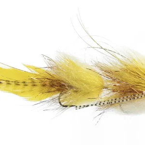 Umpqua Tandem Streamer Trasher Hurst Yellow #1 x #2-