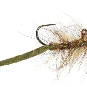Umpqua Streamer Balanced Leather Leech Nano #12 Olive-