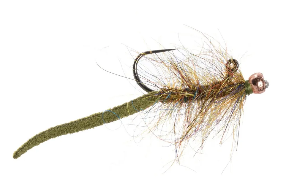 Umpqua Streamer Balanced Leather Leech Nano #12 Olive-