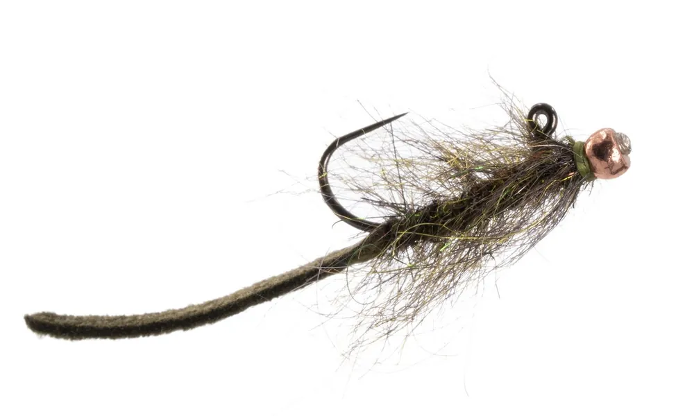 Umpqua Streamer Balanced Leather Leech Nano #12 Peacock-