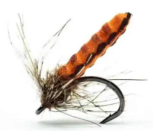 Superflies Trockenfliege Waffle Pupa Orange- 12