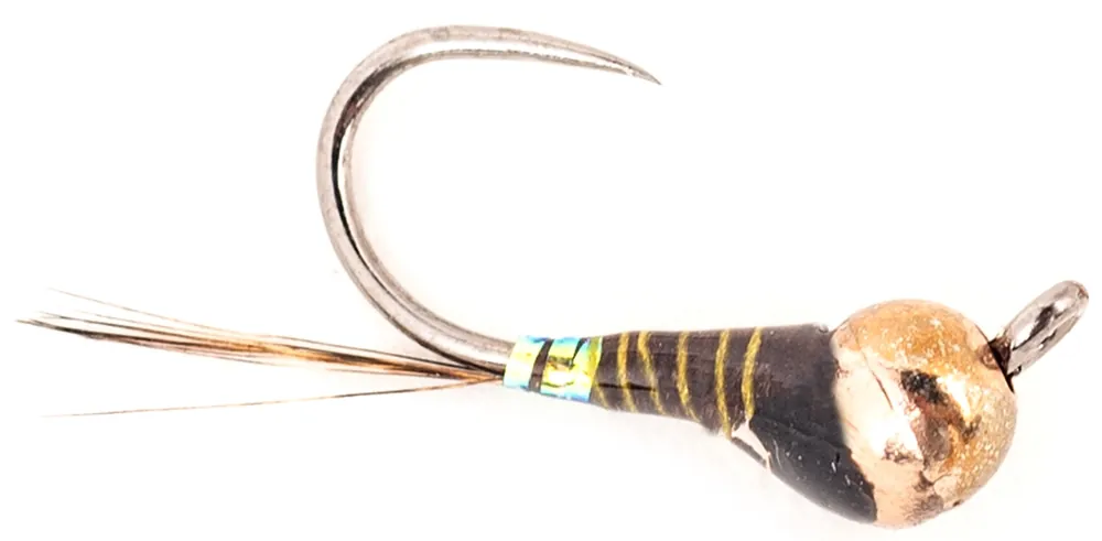 Guideline Nymphe Fire Butt Perdigon Brown Barbless- 16