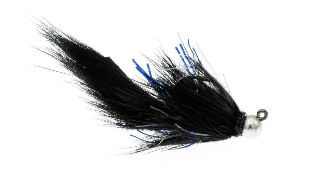 Umpqua Jig Streamer Back Flop Black #10-