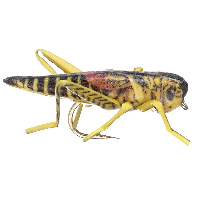 Vania Realistic Soft Leg Hopper Yellow/Black Grashüpfer Trockenfliege-