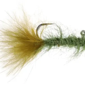 Fulling Mill Balanced Leech Olive and Chartreuse #8-