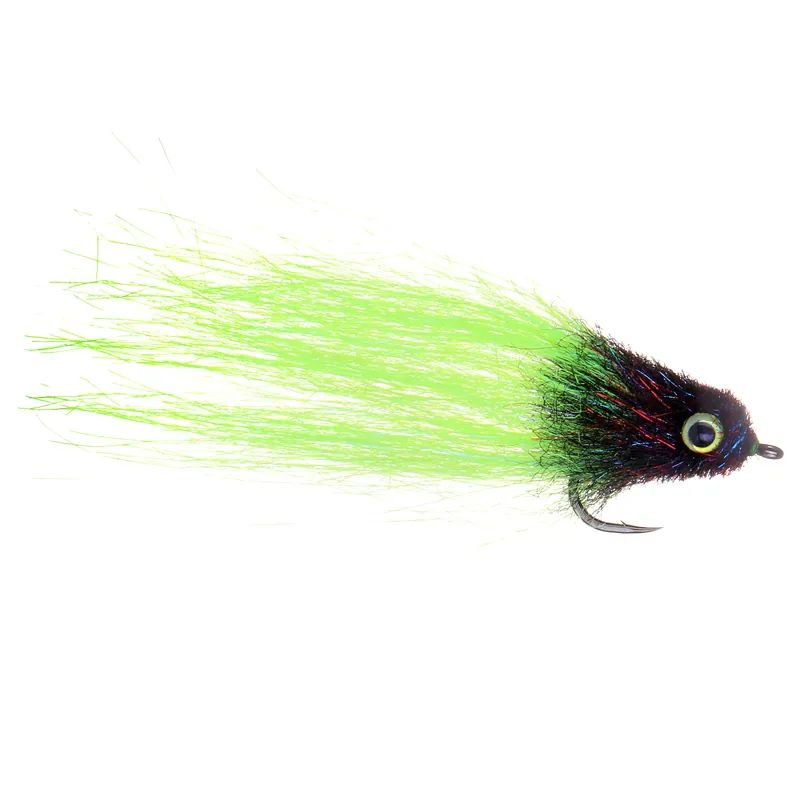 Enrico Puglisi EP® A2Z MINNOW STREAMER - BLACK-TREUSE - #2/0-