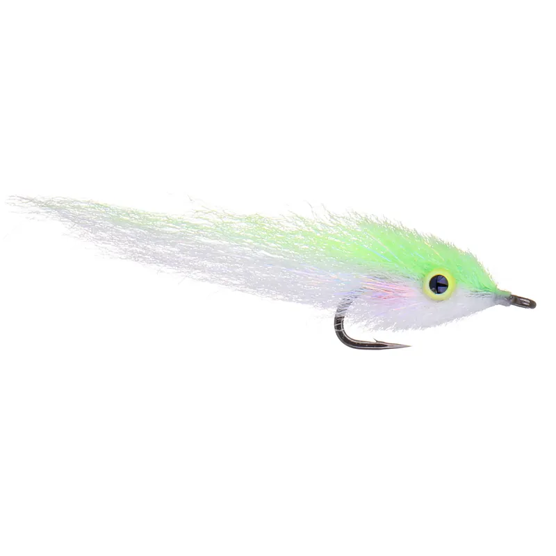Enrico Puglisi PERFECT MINNOW STREAMER - CHARTREUSE / WHITE - #2-
