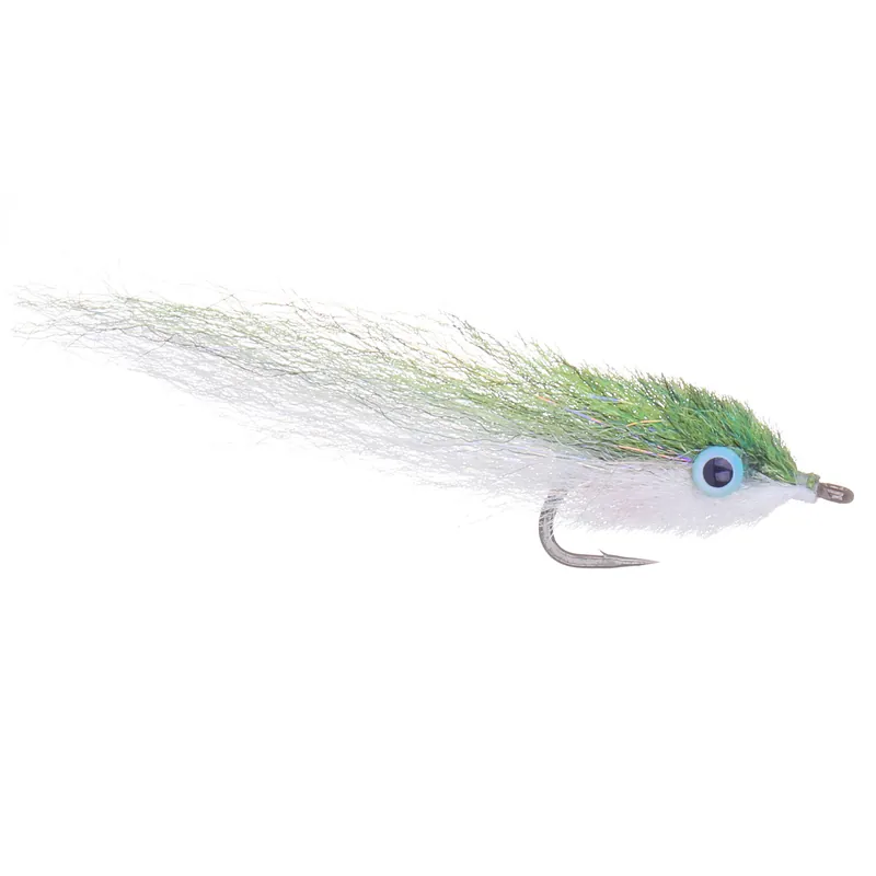 Enrico Puglisi PERFECT MINNOW STREAMER - OLIVE / WHITE - #2-