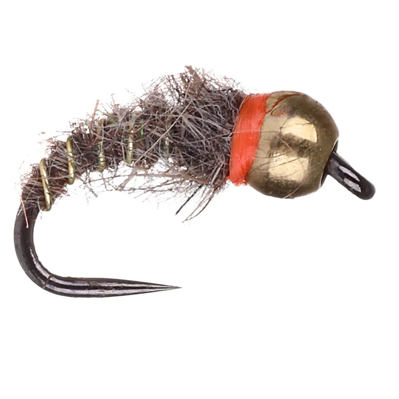 adh-fishing Tungsten Nymphe Hare's Ear Tag Gold on AHREX by Superflies- 12