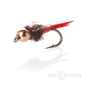 Fulling Mill Nymphe - Copper John red-
