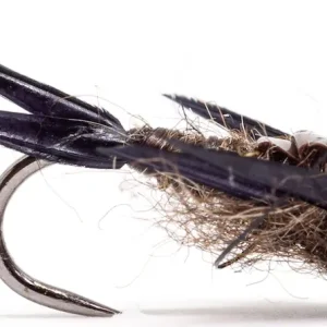 Superflies Brown Stonefly Tungsten Nymph #14-