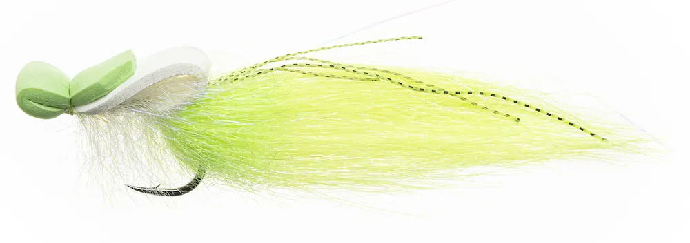 Enrico Puglisi TOP WATER - WHITE / CHARTREUSE - #2/0-