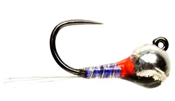 Fulling Mill Tactical Perdigons Olsen's Baetis Dark Violett & Silver Bead Barbless Nymphe- 18d