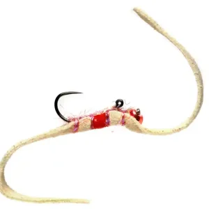 Fulling Mill Balanced Leech Shammy Rainbow Flesh 3.0mm Red Spot-