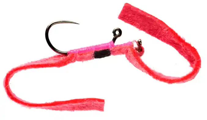Fulling Mill Balanced Leech Shammy Red Barbless 3.0mm Red Spot-