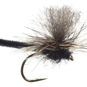 Fulling Mill Technical Dryfly Jackie's Black Palomino Parachute Trockenfliege-                                                                                                                                                                                                                        16