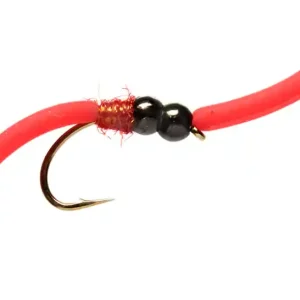 Fulling Mill Procter's Double Bead Squirmy Worm Red- 10