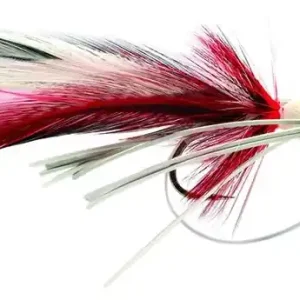 Fulling Mill Streamer - Bass Popper red & white-