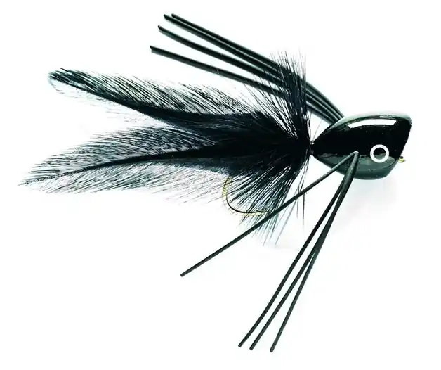 Fulling Mill Streamer - Black Popper-