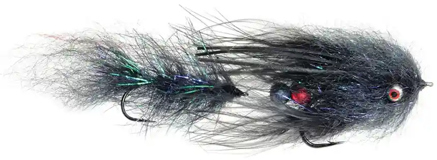Fulling Mill Cheech Leech Black #1 Big Fish Trout Bum Streamer-