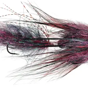 Fulling Mill Cheech Leech Black & Red #1 Big Fish Trout Bum Streamer-