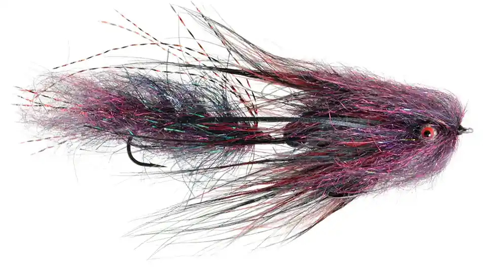 Fulling Mill Cheech Leech Black & Red #1 Big Fish Trout Bum Streamer-
