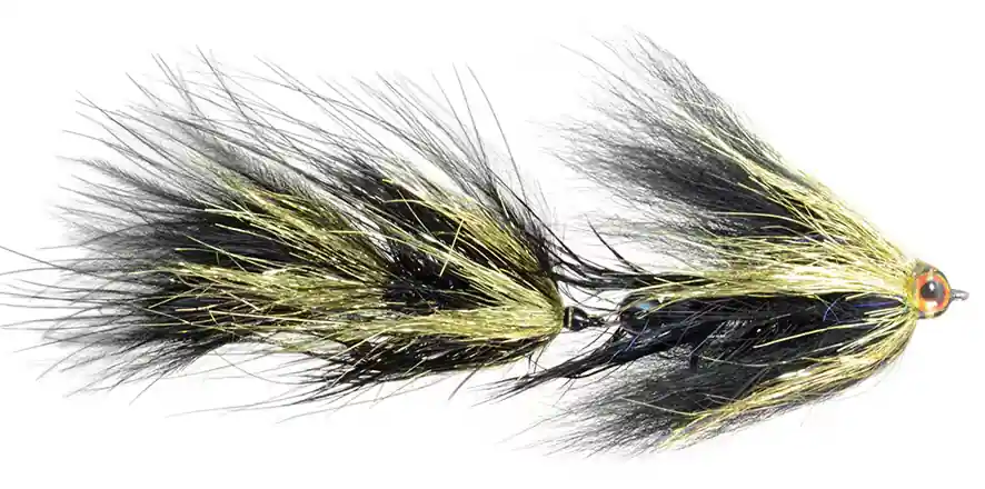 Fulling Mill Mongrel Meat Black #1 Big Fish Trout Bum Streamer-