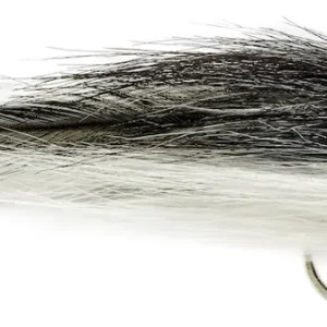 Fulling Mill Two Tone Brushy Streamer #6/0 Black & White-