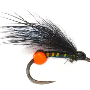 Fulling Mill Crostons's Kick Back Cormorant Buzzer Orange Nymph Barbless-                                                                                                                                                                                                                        12